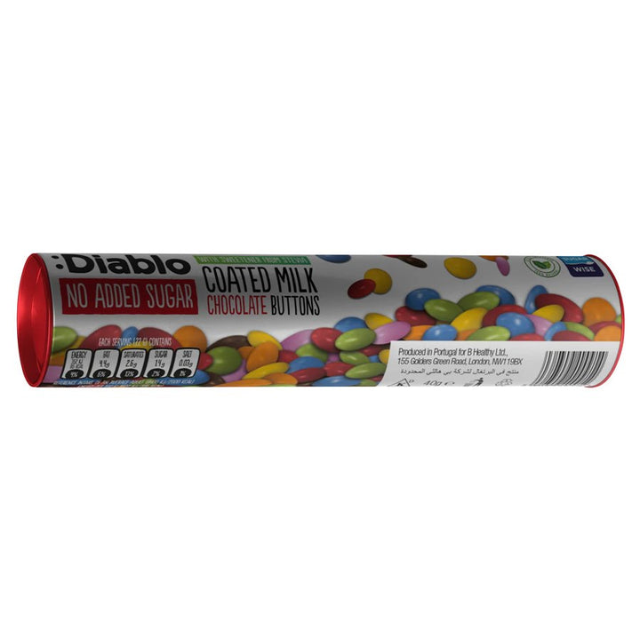 Šokoladiniai lęšiai be pridėtinio cukraus Diablo tūbelėje, 22g