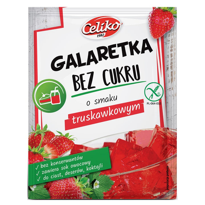 Braškių želė be cukraus, be glitimo Celiko 14g