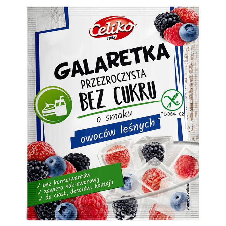 Miško vaisių želė be cukraus (skaidri) Celiko 14g