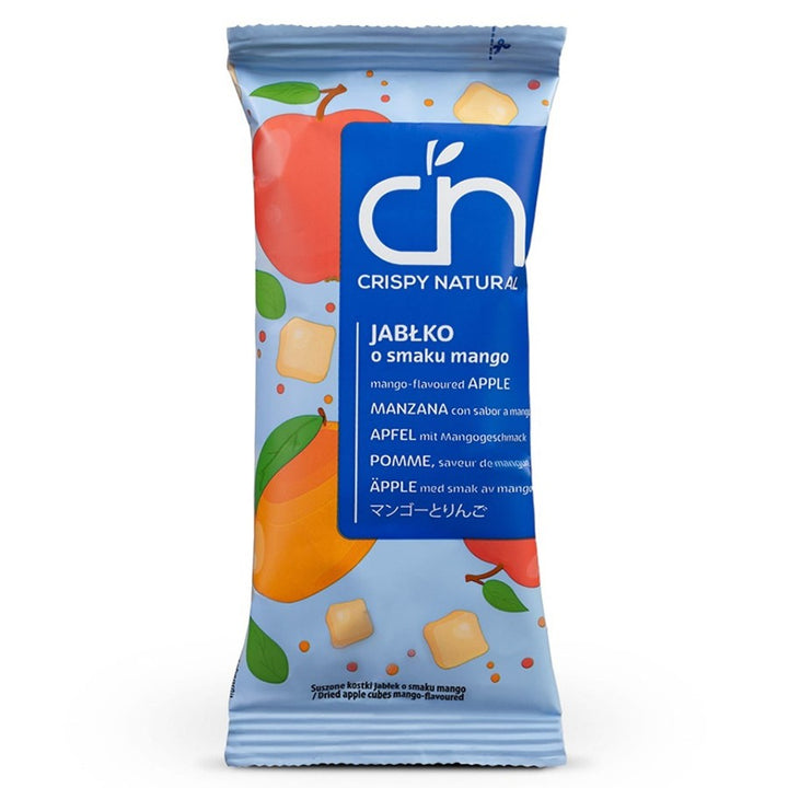 Traškūs Natūralūs obuolių kubeliai su mangų sultimis, 12 g