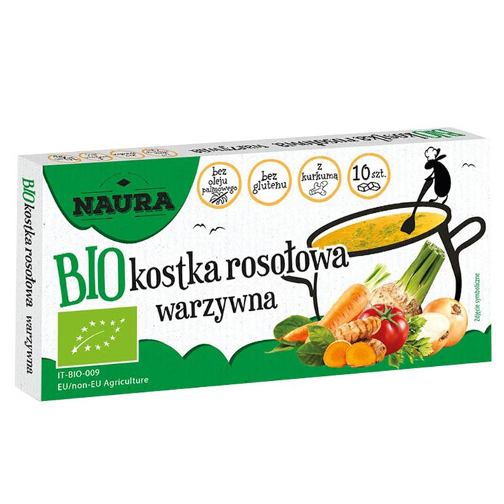 Naura BIO daržovių sultinio kubeliai, 100g