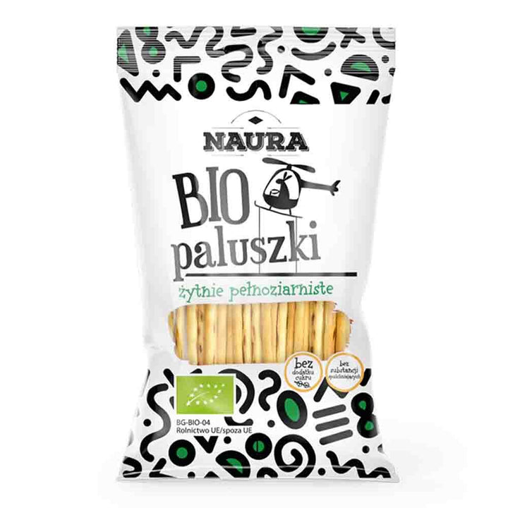 Naura BIO pilno grūdo ruginės lazdelės, 45g