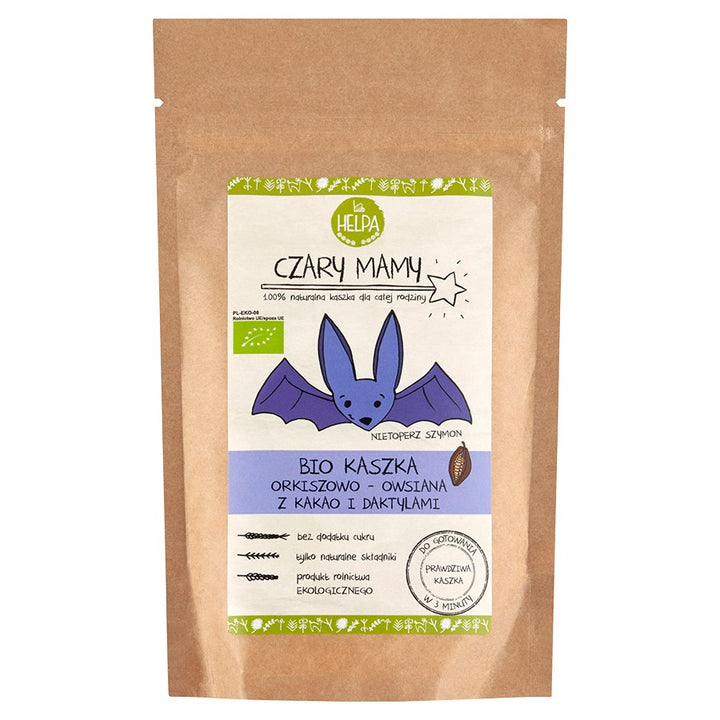 Speltų ir avižų košė su kakava ir datulėmis HELPA BIO, 200g