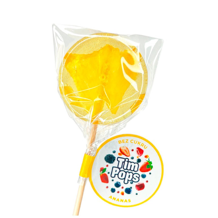 Ananasų skonio ledinukas be pridėtinio cukraus, 18g