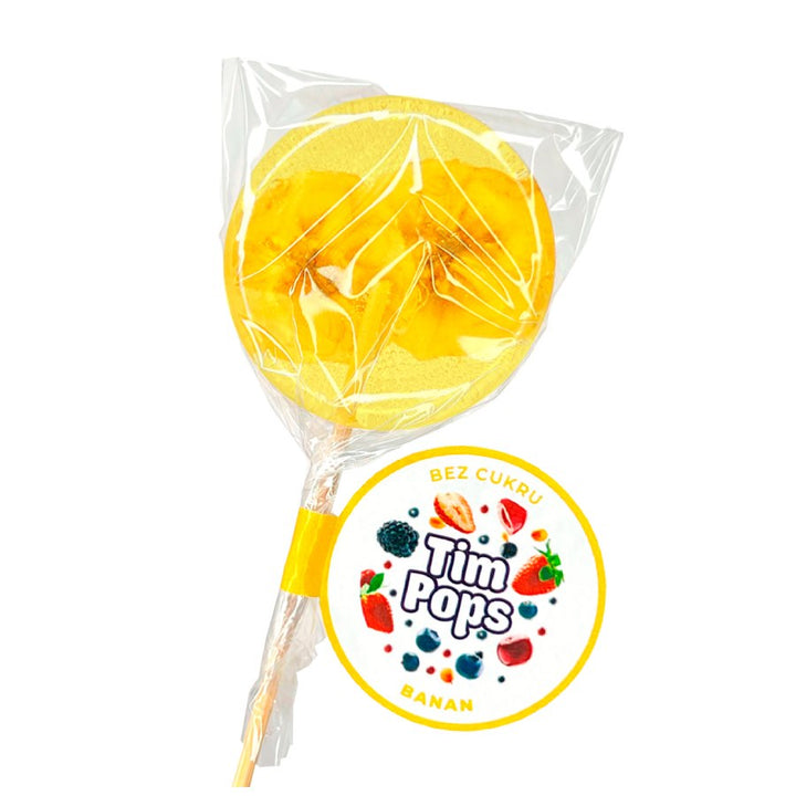 Bananų skonio ledinukas be pridėtinio cukraus, 18g