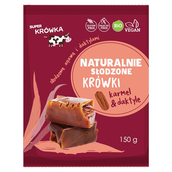 Fudge saldintas Agave & Date EKO Super Krówka, 150g