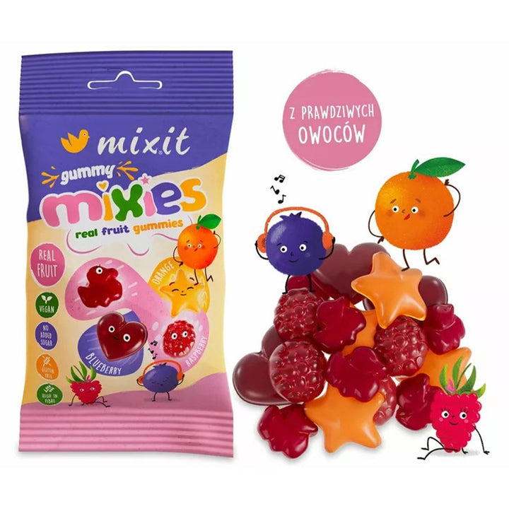Fruit Mixies - natūralus Mixit skonio drebučių mišinys, 35g